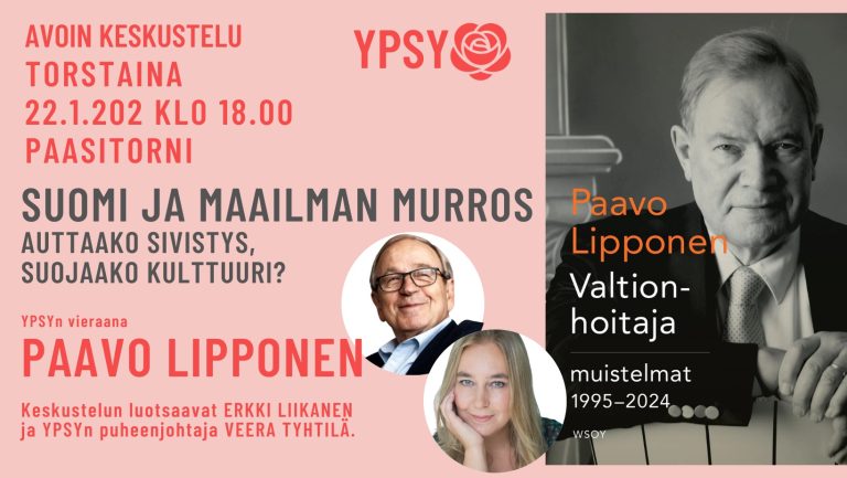 Paavo Lipponen YPSYn vieraana 22.1.2026